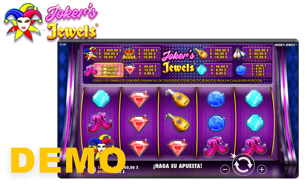 Versión demo de Joker’s Jewels