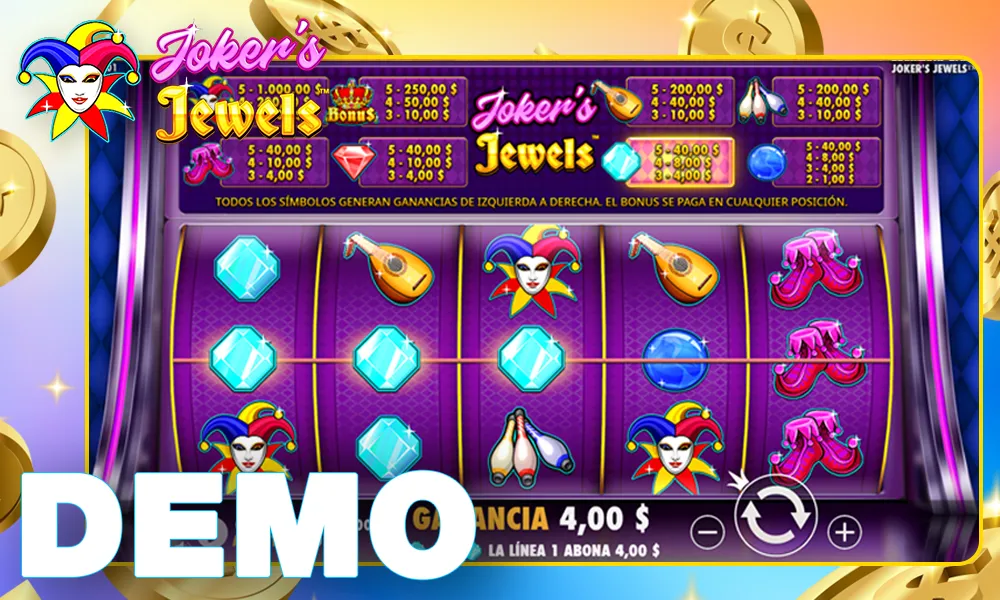 Modo demo de Joker Jewels en Argentina